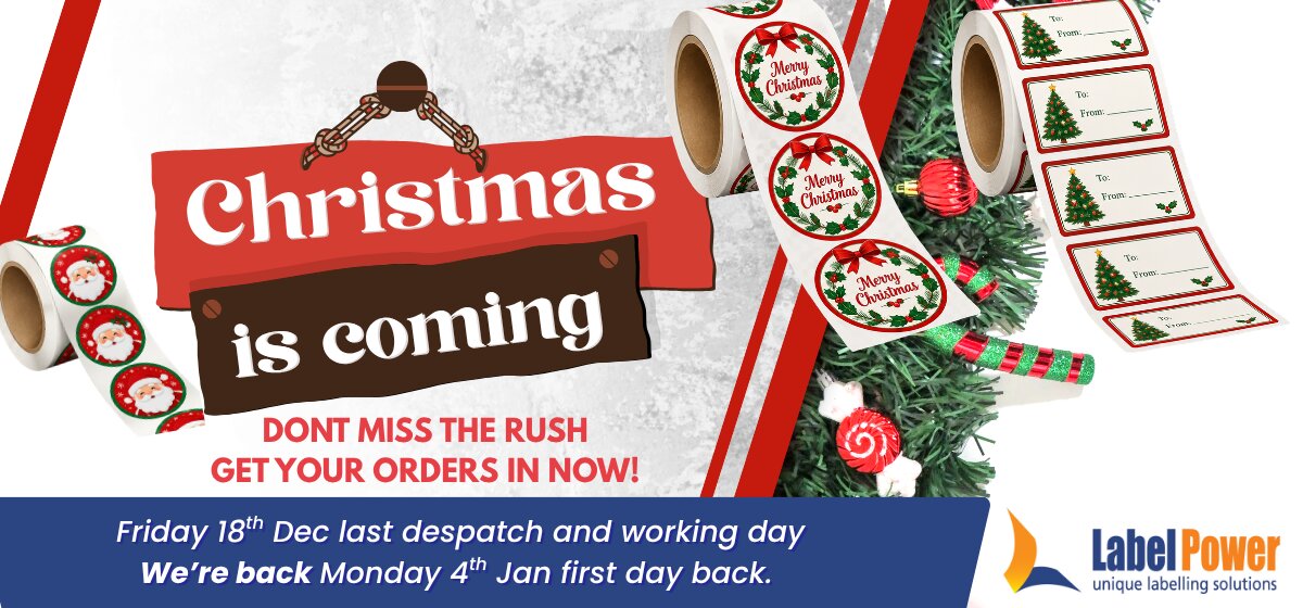 Christmas is coming – Order your labels now